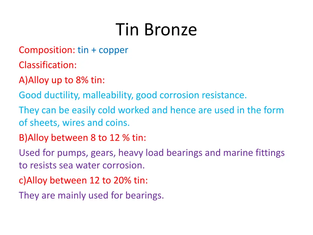 tin bronze