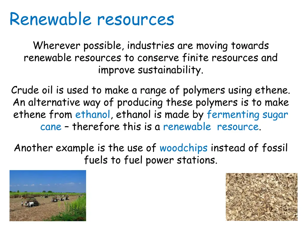 renewable resources