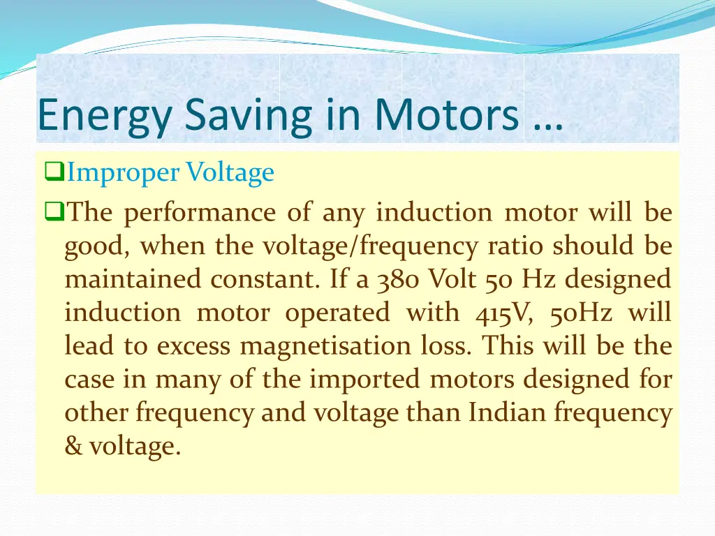 energy saving in motors 5