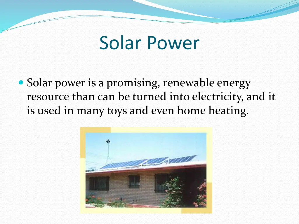 solar power