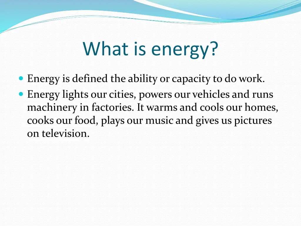 what is energy