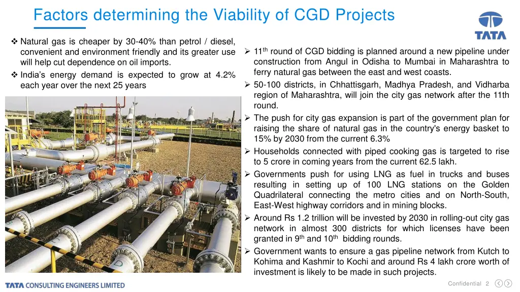 factors determining the viability of cgd projects