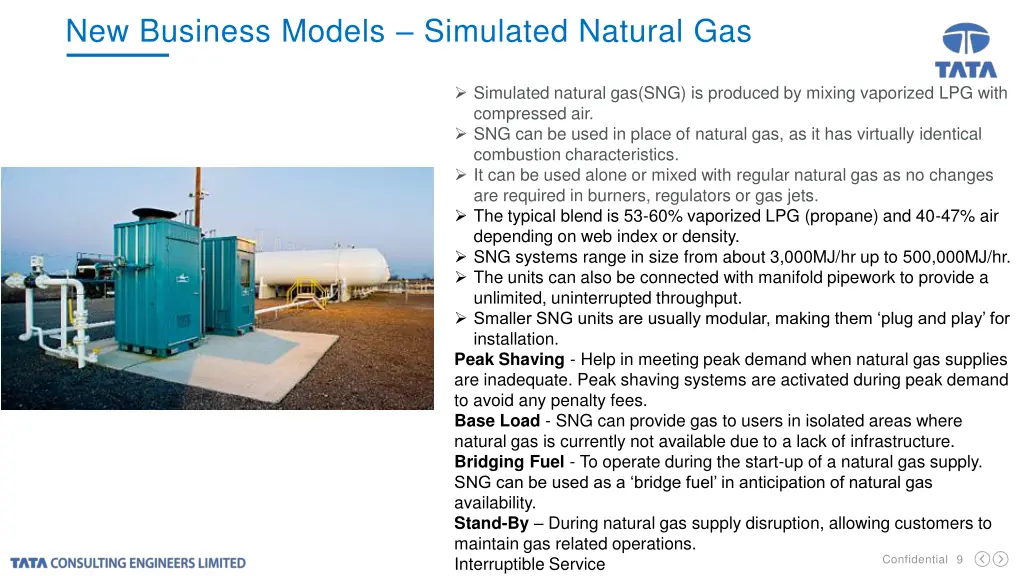 new business models simulated natural gas