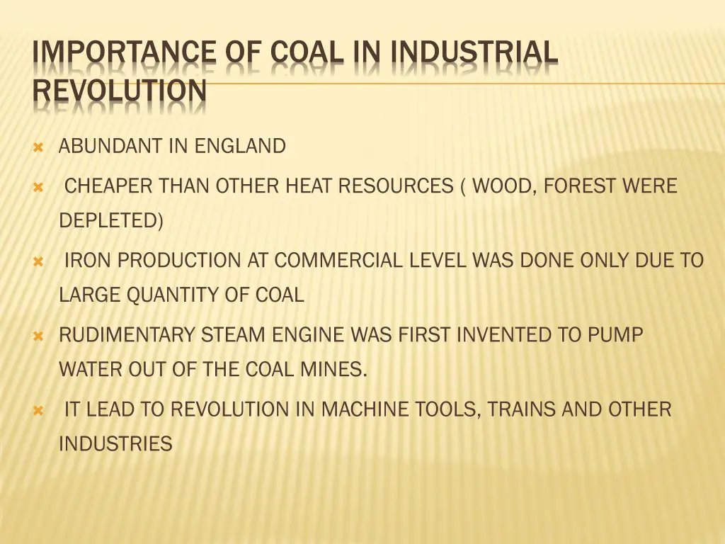 importance of coal in industrial revolution