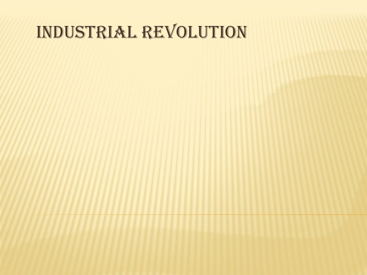 industrial revolution