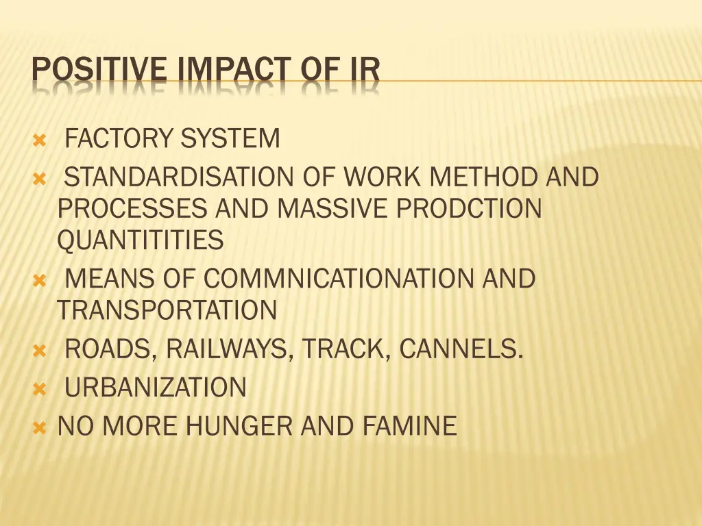 positive impact of ir