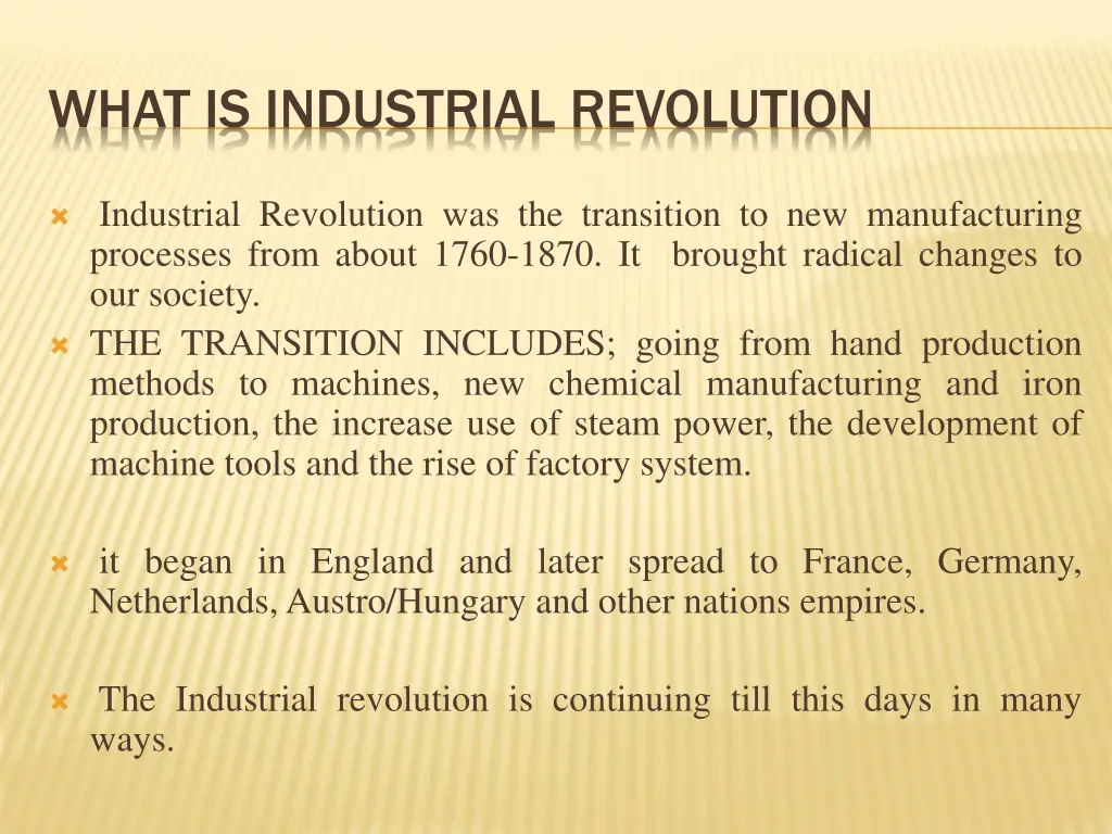 what is industrial revolution