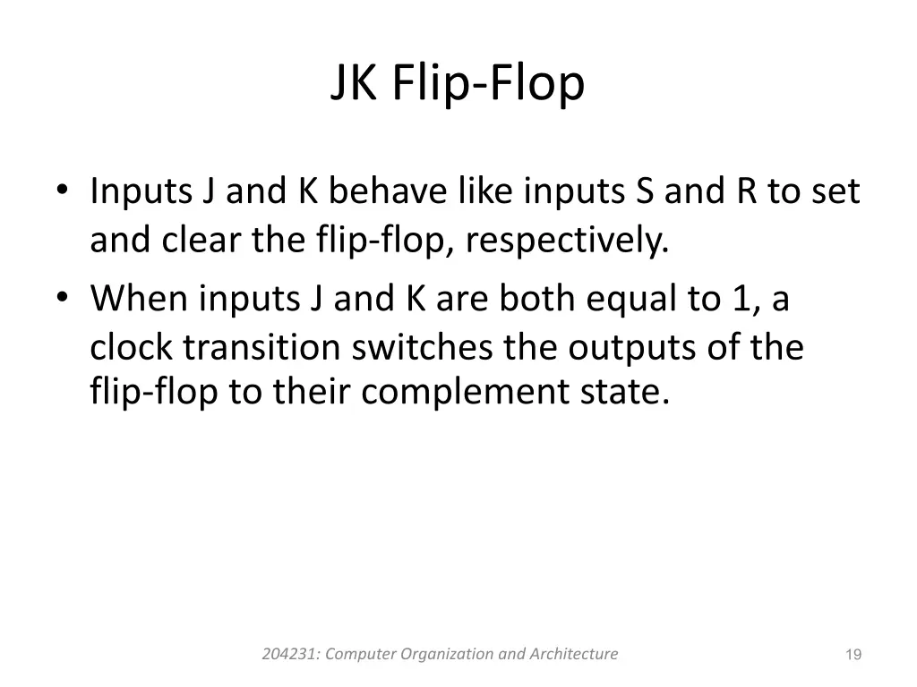 jk flip flop