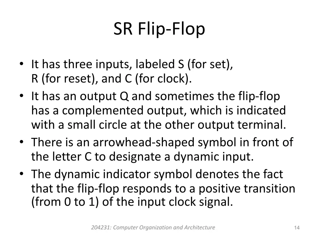 sr flip flop