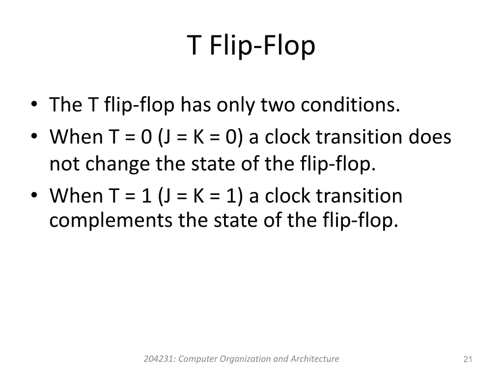 t flip flop