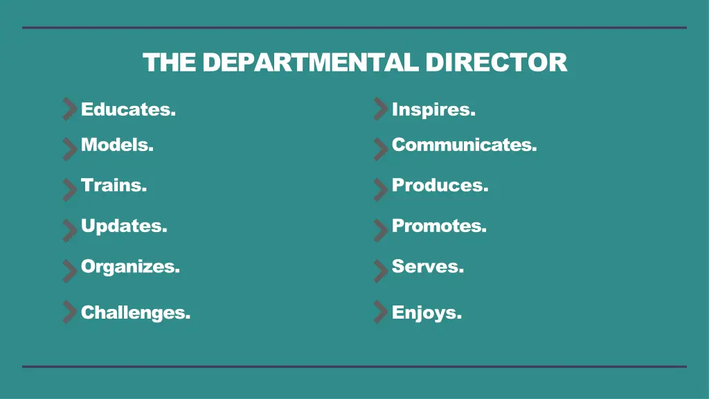 the departmental director