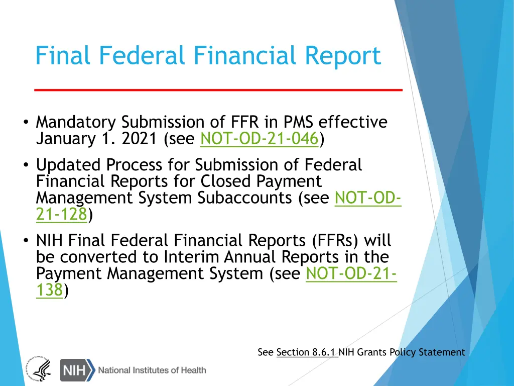 final federal financial report 1