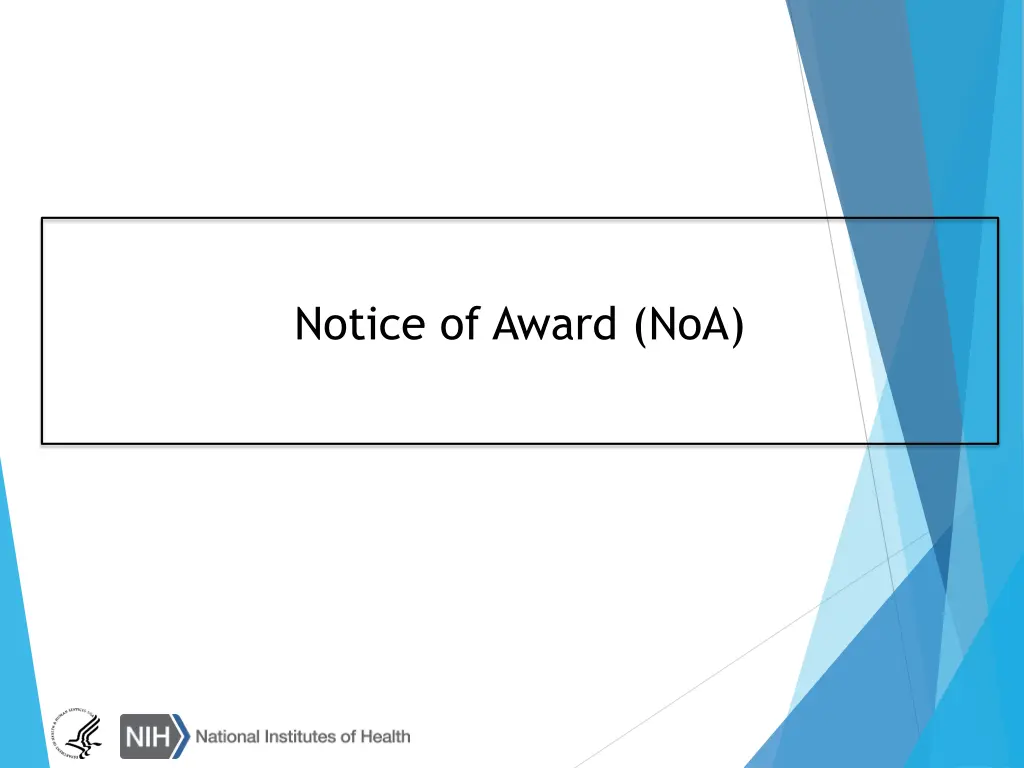 notice of award noa