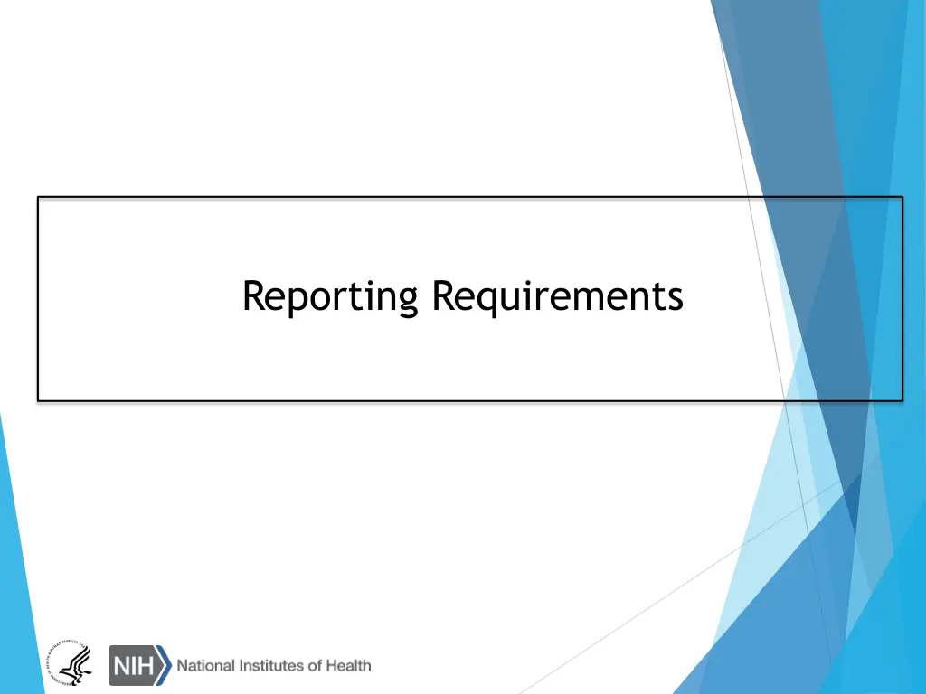 reporting requirements