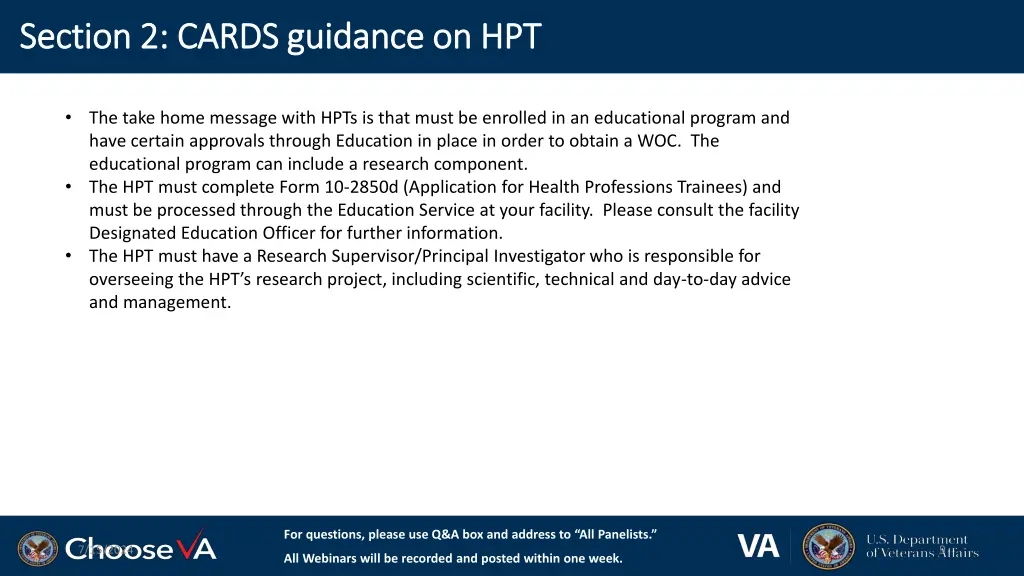 section 2 cards guidance on hpt section 2 cards