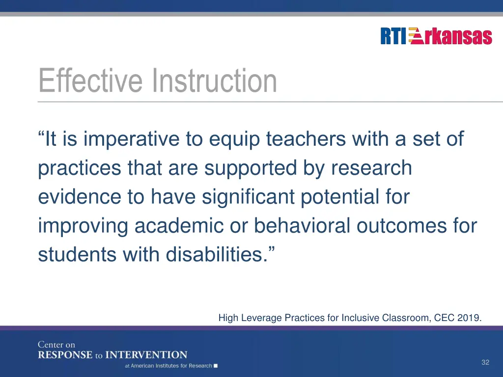 effective instruction