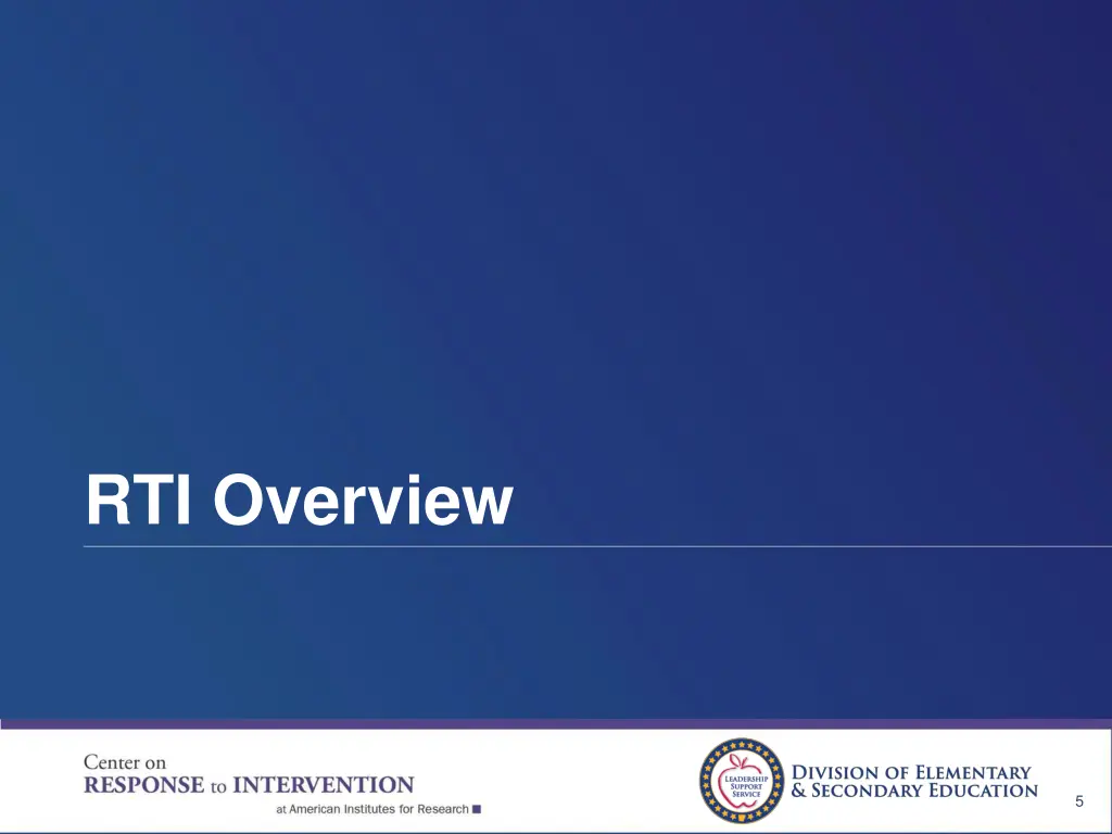 rti overview