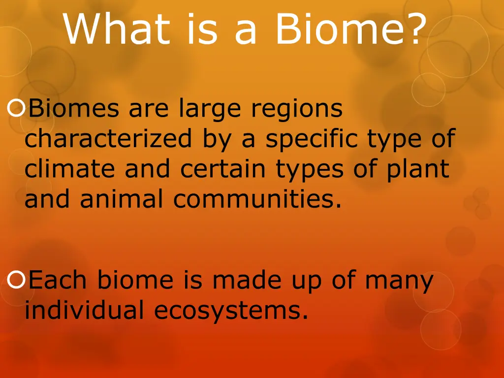 what is a biome