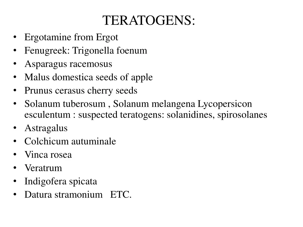 teratogens 1