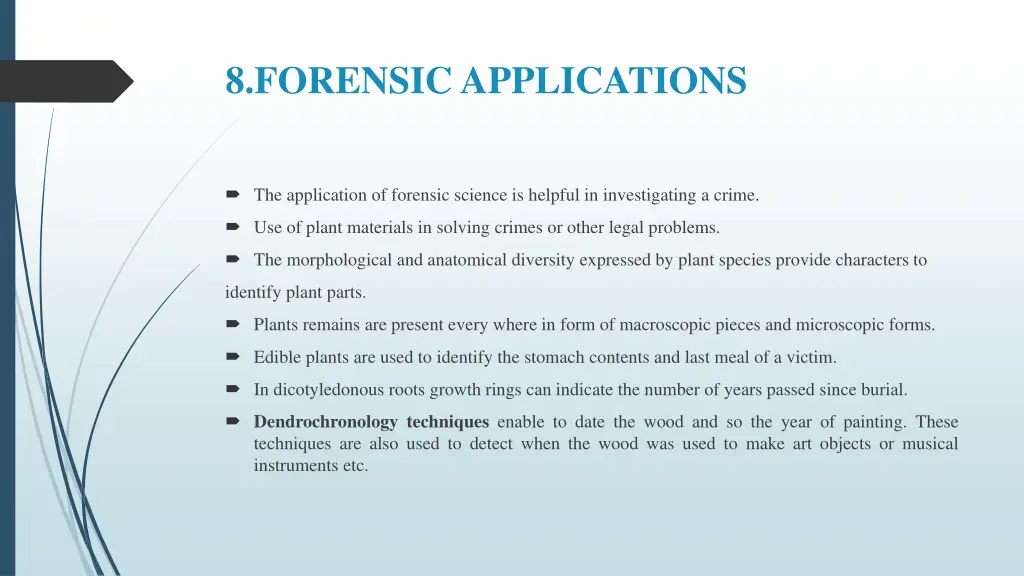 8 forensic applications