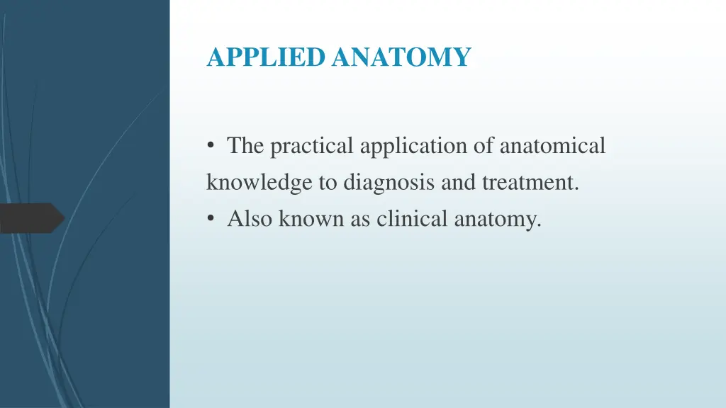 applied anatomy