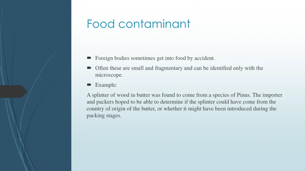 food contaminant