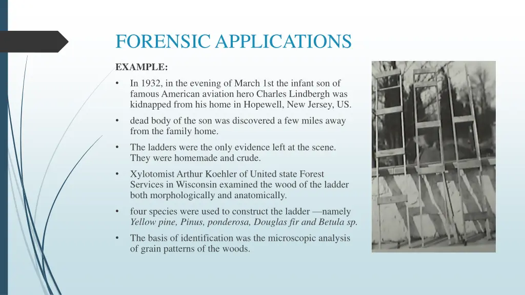 forensic applications