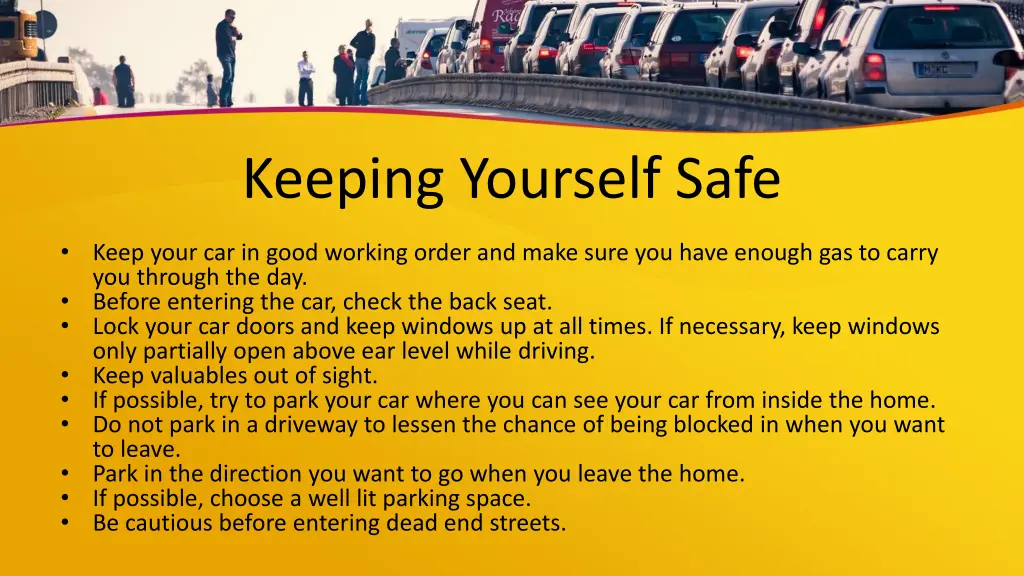 keeping yourself safe