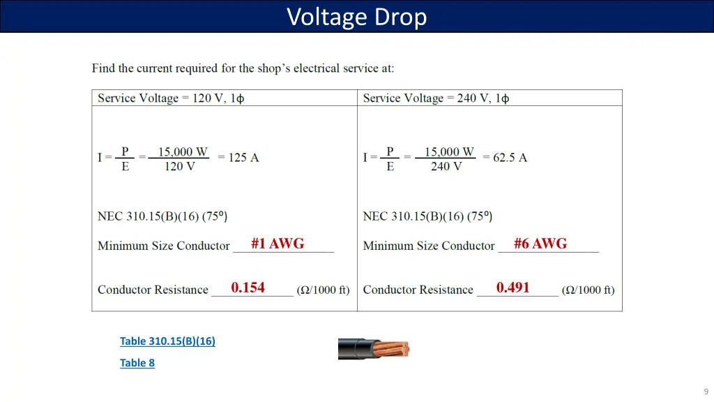 voltage drop 8