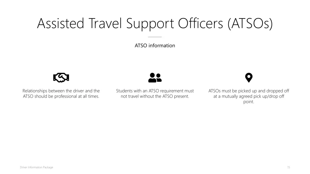 assisted travel support officers atsos