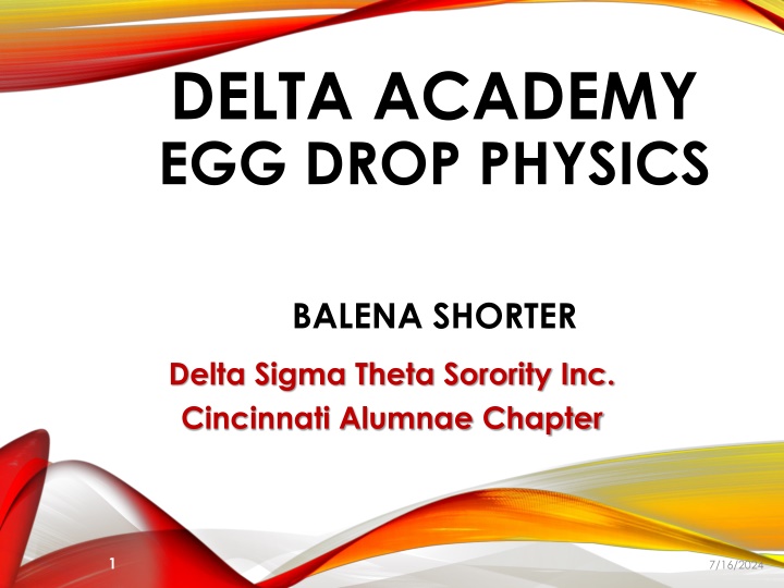 delta academy egg drop physics