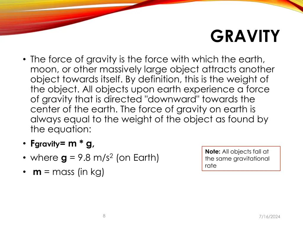 gravity