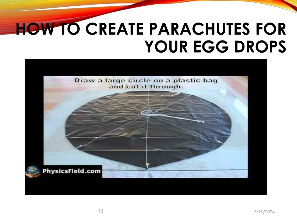 how to create parachutes for your egg drops