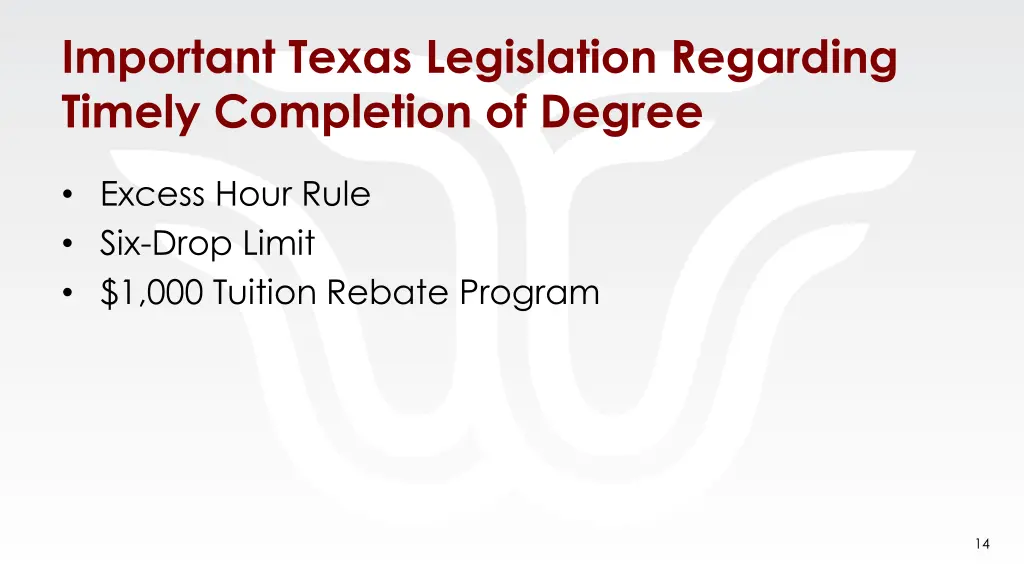 important texas legislation regarding timely