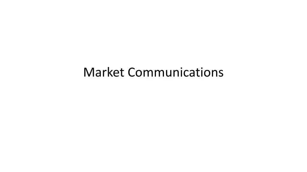 market communications