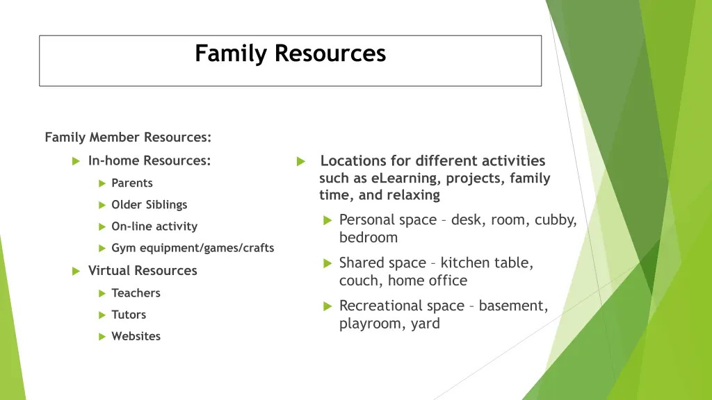 family resources