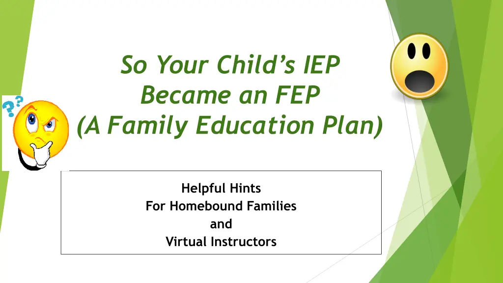 so your child s iep became an fep a family