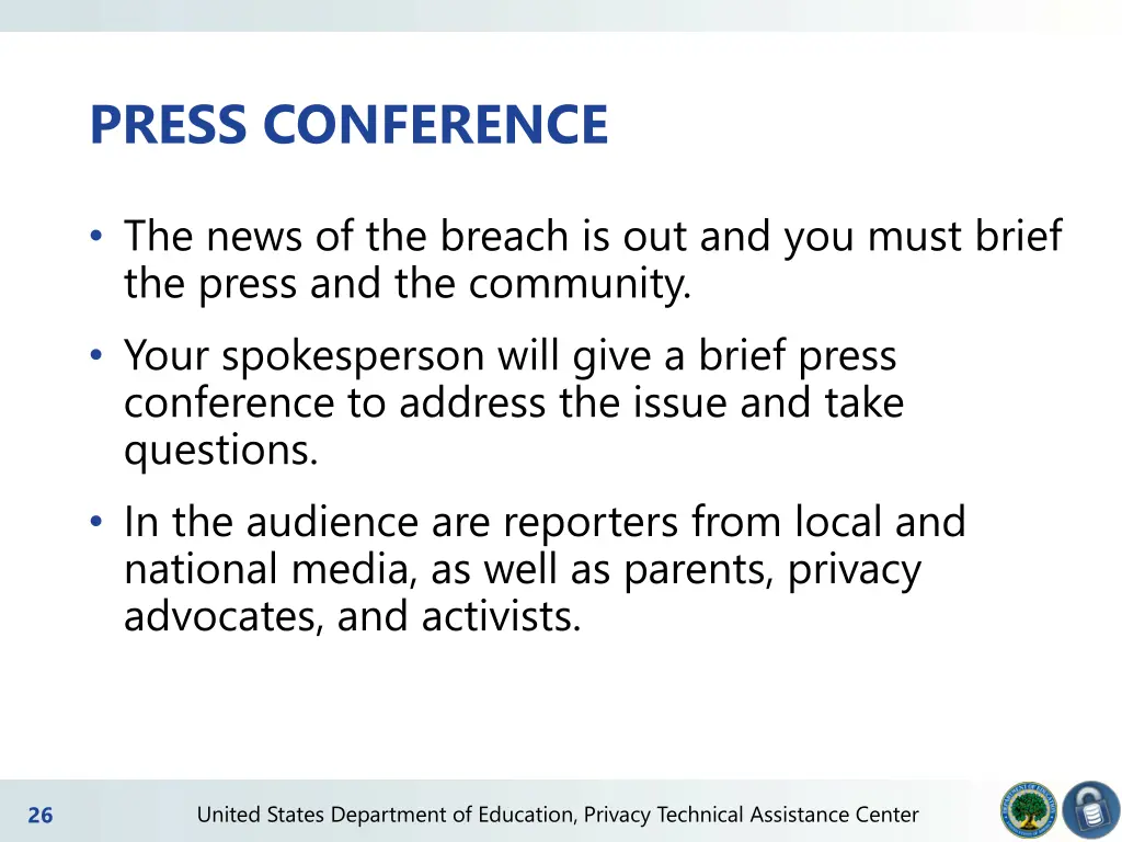 press conference