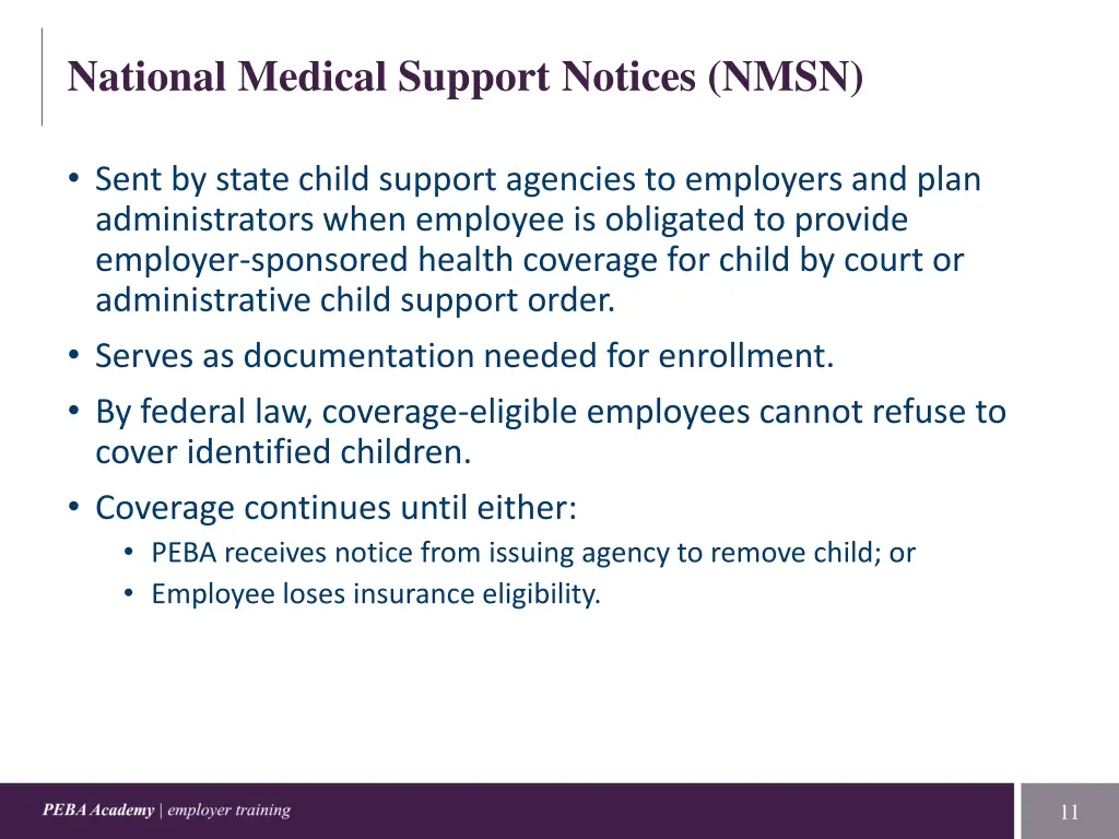 national medical support notices nmsn