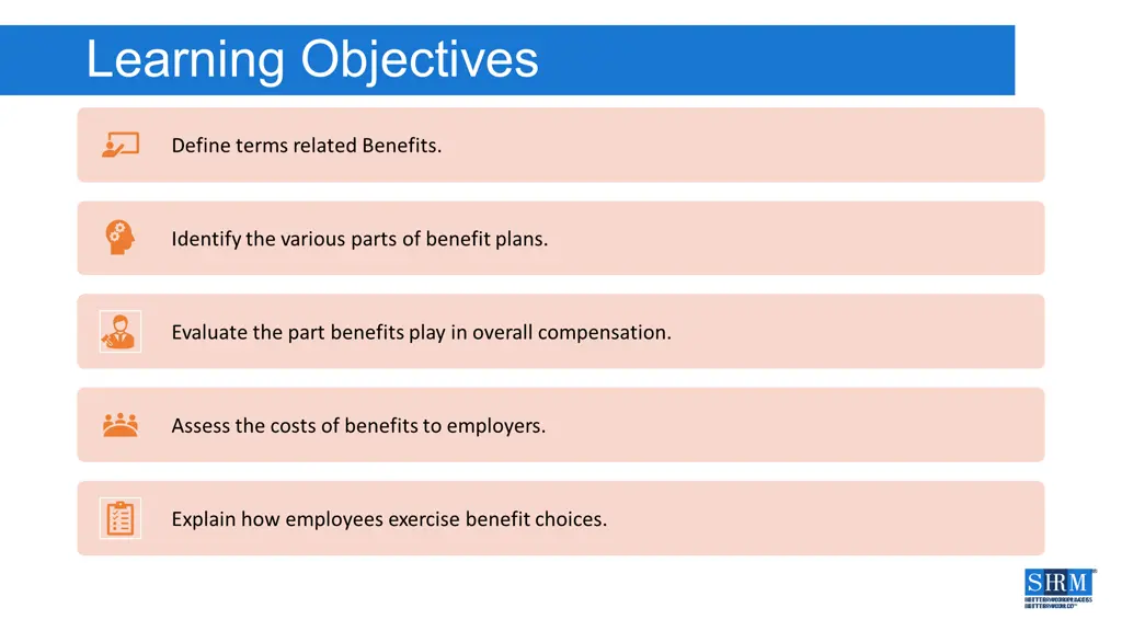 learning objectives