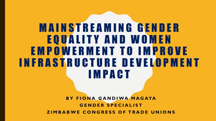 mainstreaming gender equality and women