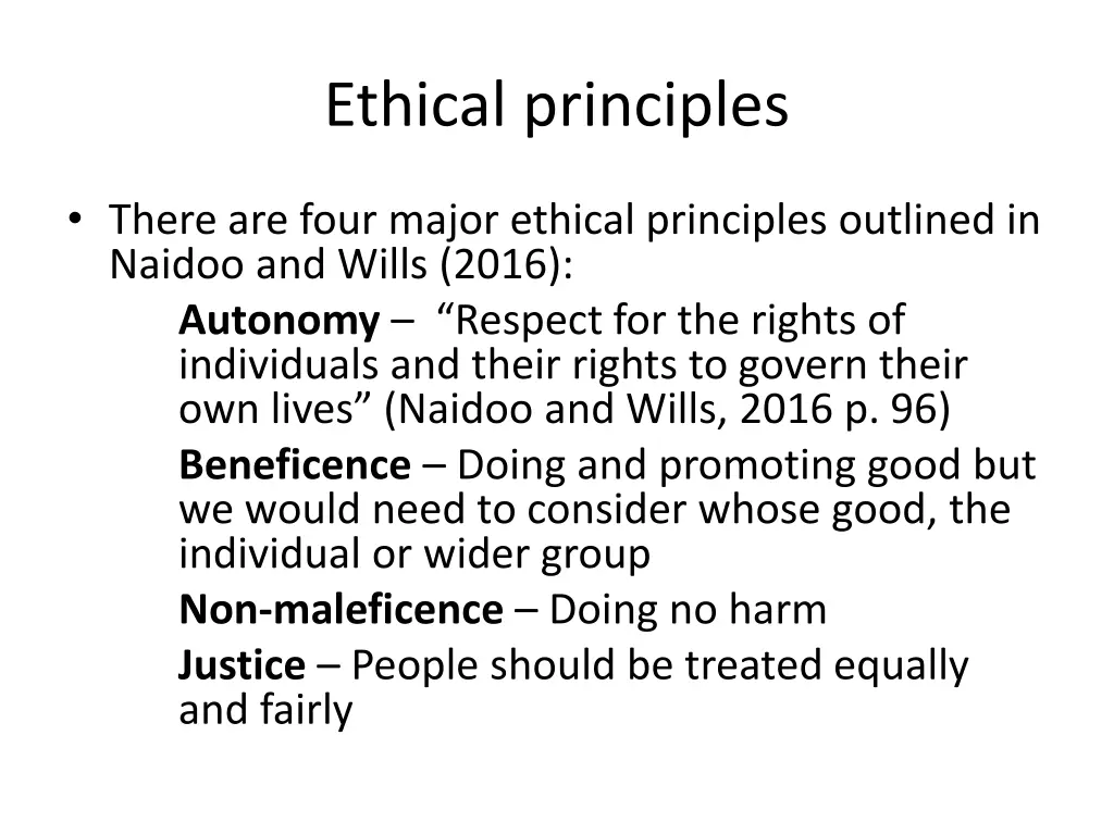 ethical principles