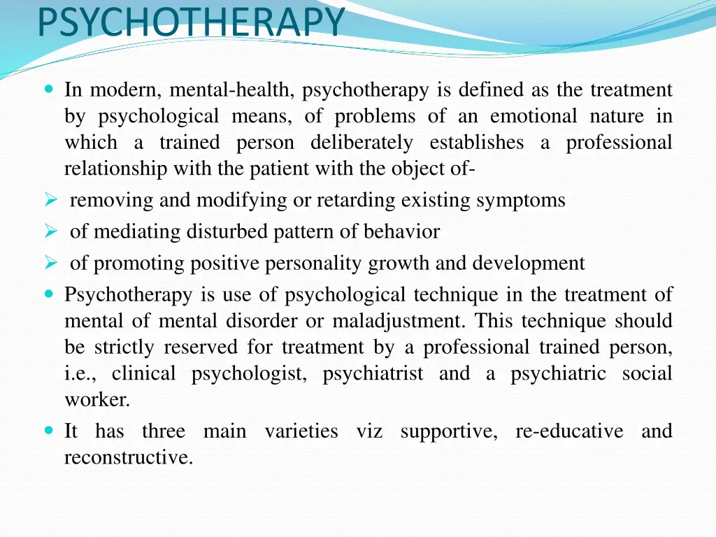 psychotherapy