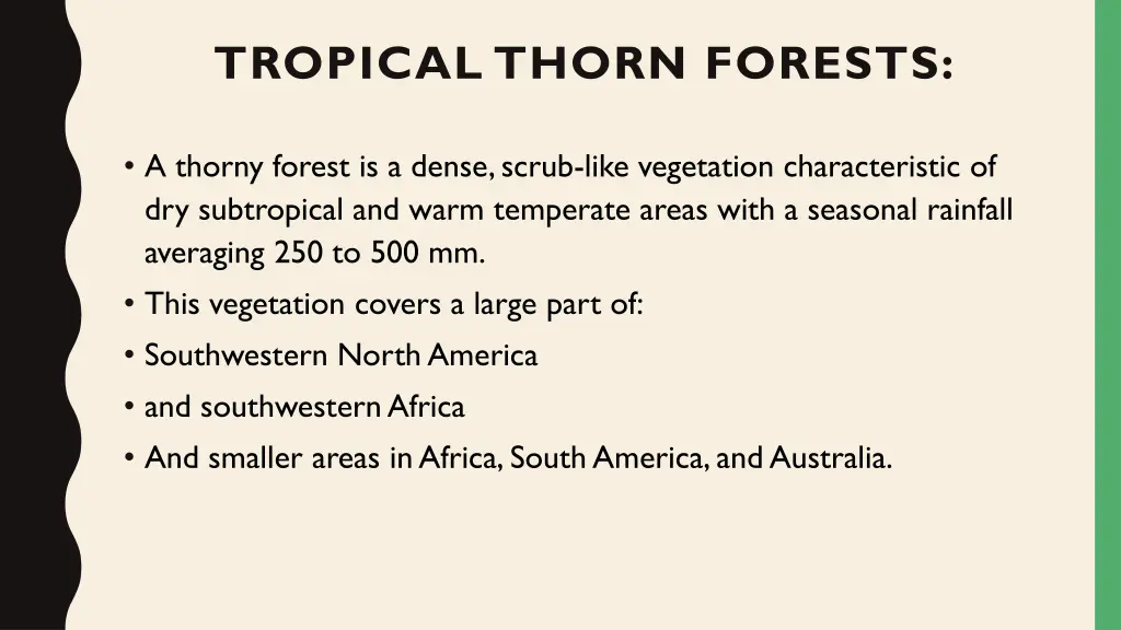 tropical thorn forests