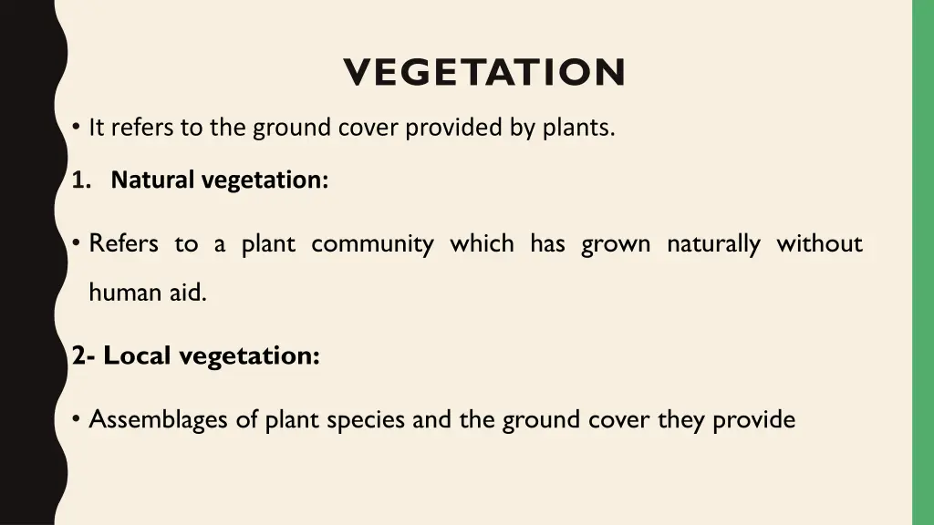 vegetation