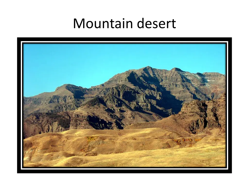 mountain desert