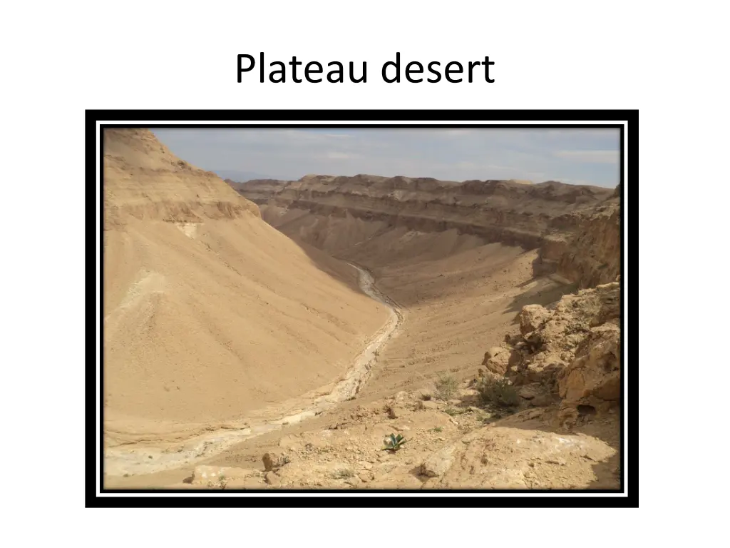 plateau desert