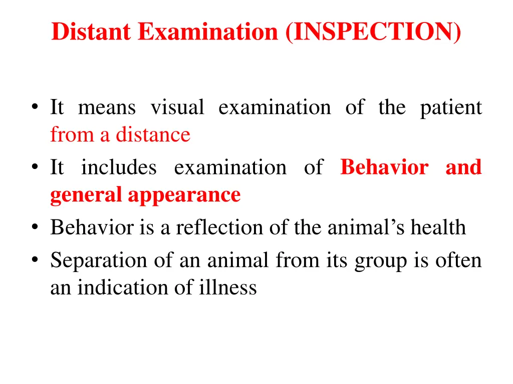 distant examination inspection