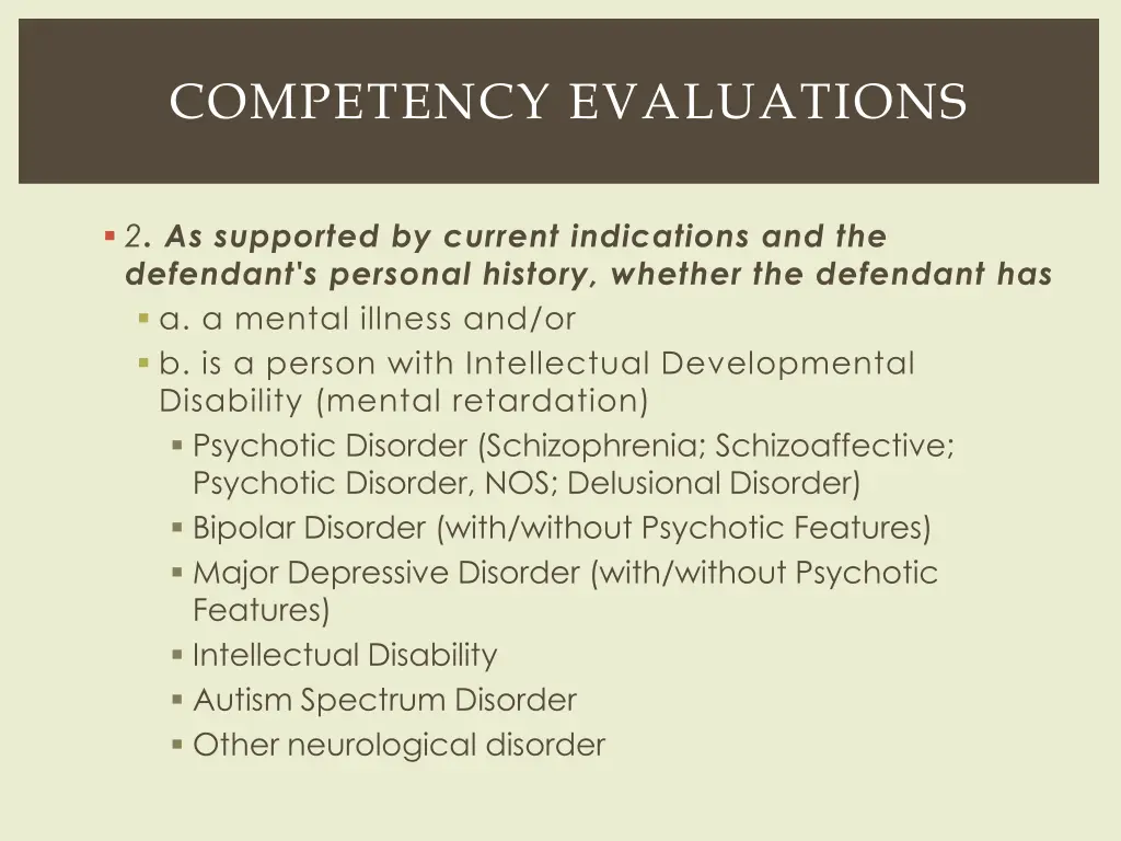 competency evaluations 2