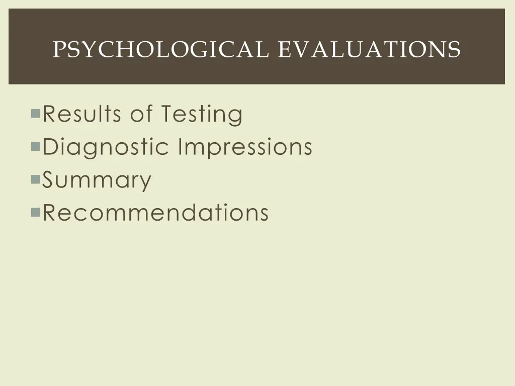 psychological evaluations 3